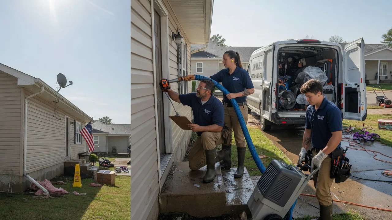 Ceiling Water Damage Restoration in Clarksville, OH near me
